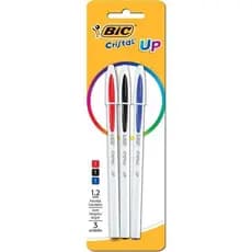 Kit de Caneta Esferográfica Bic Cristal Up Classic 1.2mm 3 Cores / Caneta Colorida / Papelaria