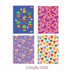 Caderno Universitário 1 10 ou 12 Matérias D+ Feminino Tilibra / Papelaria  / Material Escolar