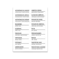 ETIQUETAS ADESIVAS PARA LAVANDERIA BRANCO - OU