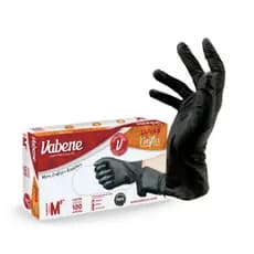 LUVA DESCARTAVEL VINIFLEX G 100UN PRETA VABENE