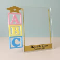 Kits de 5 a 10 unidades - Porta Retratos Formatura do ABC / Modelo Candy 01