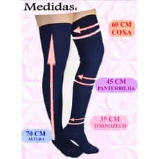 Meia 7/8 Soft feminina de Inverno Meia 7/8 de Lã para o Frio do Inverno