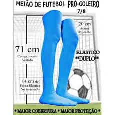 Meião Proteção Pró Goleiro 7/8 + Comprido Acima Do Joelho Vôlei Society