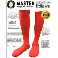 MEIÃO VERMELHO TRADICIONAL - MEIÃO DE FUTEBOL PROFISSIONAL UNIVERSAL MEIAS - ADULTO - INFANTIL - JUVENIL