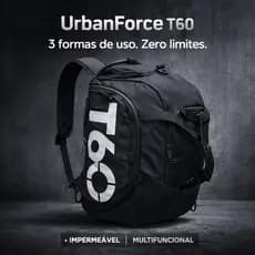 Bolsa Esportiva Multifuncional UrbanForce T60 Mochila Transversal Impermeável Academia Viagem
