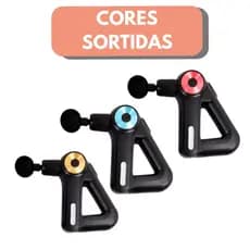 TRIANGULAR PISTOLA MASSAGEM - Muscular Elétrico Portatil Corporal 9 Níveis BM-F1021 - Bivolt (Cores Sortidas)