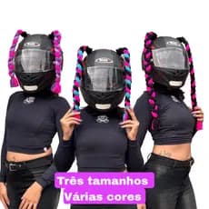 Par tranças para capacete de moto vários tamanhos
