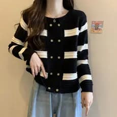 Feminino francês contraste cor listrado manga comprida camisa de fundo feminino primavera fino ajuste mais magro olhar p
