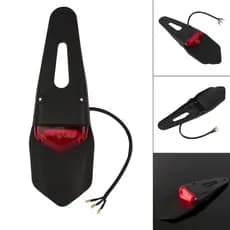 Fender Para-Lamas Traseiro Lâmpada LED Freio Vermelho Luz Da Cauda Placa De Licença Lanterna Traseira Bicicleta Sujeira