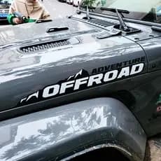 2 Peças Adequadas Para Adesivos De Capô De Veículo Off-road , Adequados Corporais De Retrofit