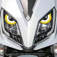 1 Par De Adesivo Refletivo De Grau De Diamante Olho De Demônio Para Motocicleta | À Prova D'água , Adequado Motocicletas