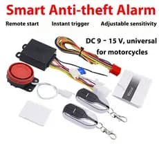 Sistema De Alarme/Universal 12V Para Motocicleta (125Db) Segurança Anti-Roubo Controle Remoto Início Automático