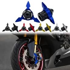 1 Par Universal Barras De Acidente Da Motocicleta Proteção Garfo Contra Quedas CNC Alumínio Sliders Modificação Atualiza