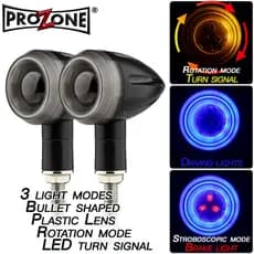 2 Pçs 8MM Motocicleta LED Turn Signal Lâmpada De Fluxo Sequencial Luz Indicadora Âmbar Light Bala Cabeça