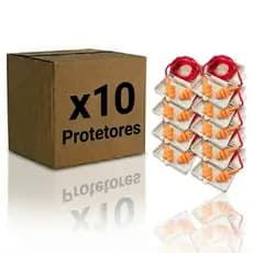 Protetor Auricular 14db Freitas kit c/ 10  CA 18189 Plug Silicone Seguranca Auditiva Obras Industria