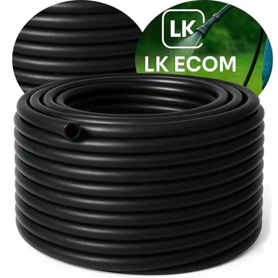 Mangueira Jardim Preta 50 Metros Flex Reforçada 3/4 2,5mm