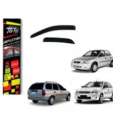 Calha de Chuva Chevrolet Corsa Hatch Wagon Sedan Classic 1994 a 2016 4 Portas TG Poli Defletor