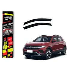 Calha de Chuva Volkswagen T-Cross 2019 a 2026 TG Poli Defletor 4 portas Protetor Janelas Fumê