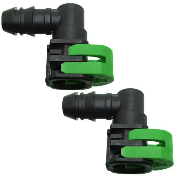 Par Conector 90º Universal Mangueira Combustível 3/8