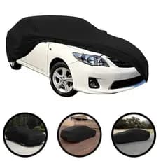 Capa Automotiva Premium Cobrir Carro Tecido Helanca Anti Uv Poeira Cor Preto