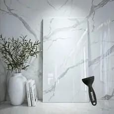 20x Placas Adesivas Parede 30x60 Imita Marmore Decorativas Efeito Marmorizado Painel 3d Total 3.6 M2