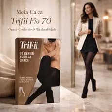 Meia Calça Fio 70 Opaca Grossa Inverno Lã Acrílica Confortável T06334