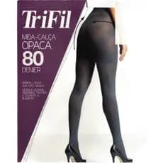 Meia Calca Fio 80 Preta Inverno Opaca (W06641/6641)