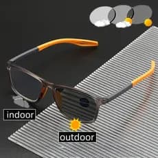 Óculos De Leitura Fotocromáticos Esportivos Masculinos E Femininos , Sol Ao Ar Livre TR90 Quadrados De Luz Azul Para Mio