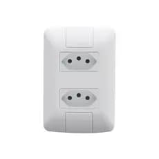 Conjunto 4x2 Com 2 Tomadas 2P+T 10A 250V Branco 57241065 Aria Tramontina
