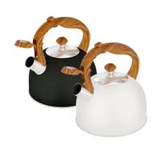 Chaleira Wood 2,5 Litros Preta ou Bege - MOR