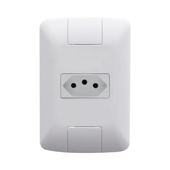 Conjunto 4x2 Com 1 Tomada 20A 2P+T 250V Branco 57241013 Aria Tramontina