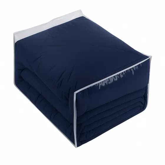 Kit 10 Organizador Enxoval com Zíper Para Edredom e Coberta GG Pvc