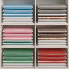 Kit 10 Organizadores para lençol 45 X 37 De Pvc Com Ziper