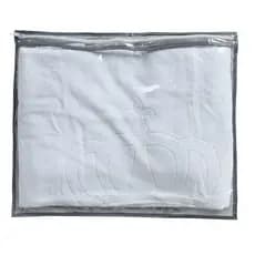Kit 5 Saco Organizador 45x37 Para Lençol de Pvc Tnt com Zíper Guarda-Roupa
