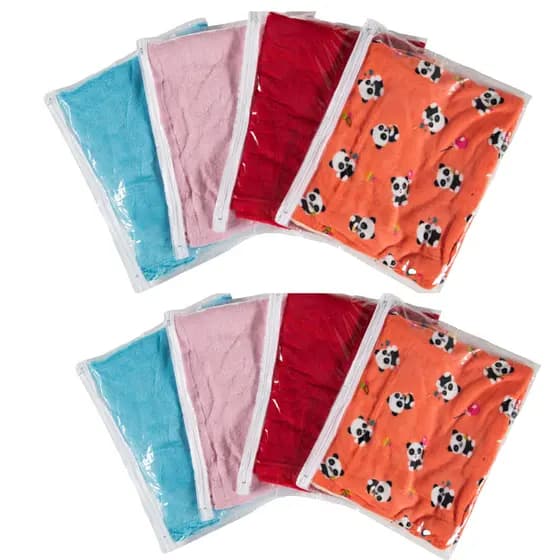 Kit 50 Saco Organizador Envelope 47x52 Pvc Transparente com Zíper Guarda-Roupa