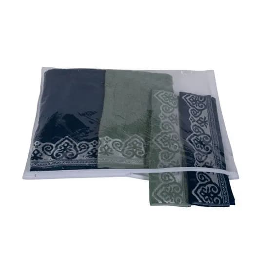 Saco Organizador Multiuso Para Lençol Casal e Queen 55x49 Pvc com Zíper Guarda-Roupa