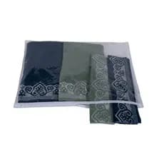 Saco Organizador Multiuso Para Lençol Casal e Queen 55x49 Pvc com Zíper Guarda-Roupa