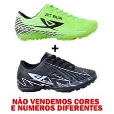 kit 2 pares Chuteira Infantil Society Para Meninos Estilosa Resistente Society Para Jogos de Futebol