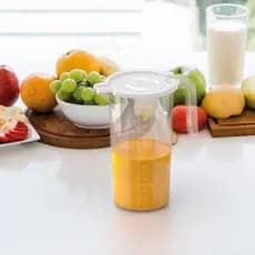 Jarra Medidora C/tampa Microondas Freezer 850ml Gravada