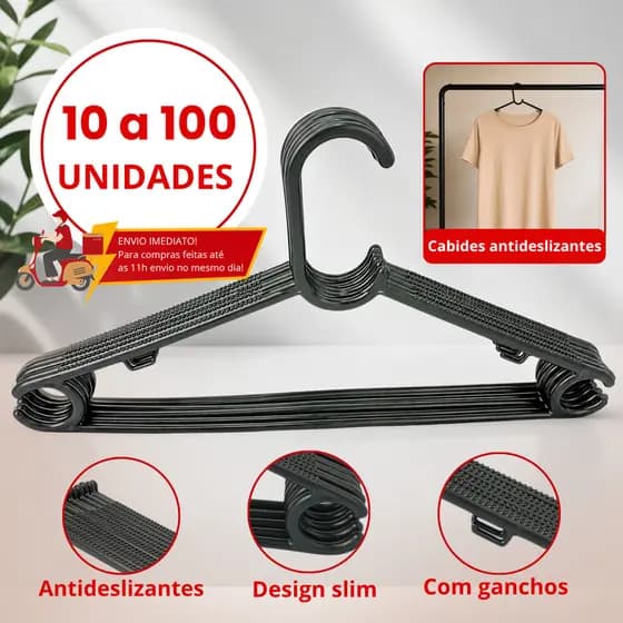 Kit Cabides Adulto Premium Preto Antideslisante Resistente Atacado de Fábrica