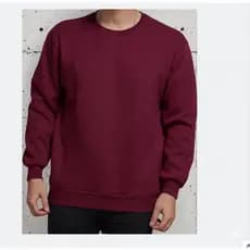 Blusa Moletom Gola Careca Unissex Gola Redonda Lisa Básica Promoçao Oferta Moleton Gola Redonda