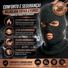 Balaclava Motoboy inverno touca ninja Lã forrada Envio Rapido chega hoje motoqueiro