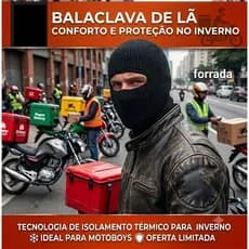 1 a 4 Touca Ninja Balaclava bala Clava Toca Lã Térmica Motoqueiro Motociclista Forrada