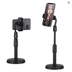 Suporte de Celular Tripé de Mesa Pedestal Ajustável 360° Perfeito Vídeos e Selfies Profissionais