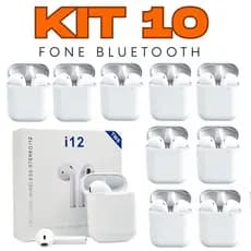 Kit 5/10 Fones Ouvido Bluetooth i12 Sem Fio Atacado Tws 5.0 Estéreo Lançamento Android Ios Erdots