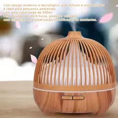 Umidificador de Ar Doméstico Aparelho Difusor Vaporizador de Ambiente com LED 550ml Altomex AL-2692
