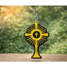 Chaveiro Ostensório 3D Católico ✝️ | Chaveiro Religioso | Santíssimo Sacramento | Impressão 3D PLA