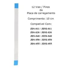 Cabo Flat Placa Usb Controle Ps4 Jds 011 / Jds 020 / Jds 030 / Jds 040 / Jds 050 / Jds 055 - 12 Vias Pinos
