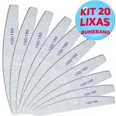 25, 20, 10 e 5 Lixas Bumerangue De Unha Meia Lua 100/180 Unhas Porcelana Acrigel/gel/porcelana
