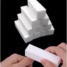50, 40, 30, 20,10  Lixa Bloco Polidora Para Unhas Gel Porcelana Polimento de Unha Lixas